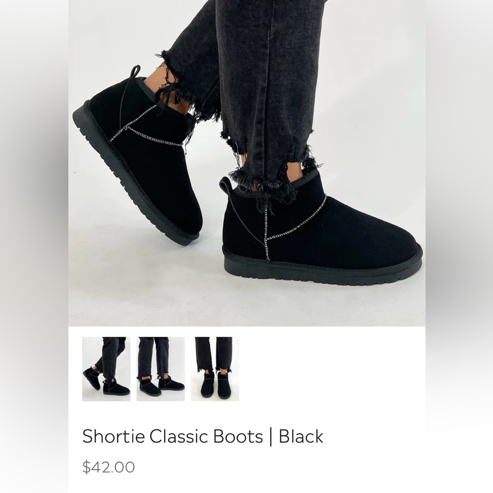 *NEW* Ultra Mini Black Boots Size 10